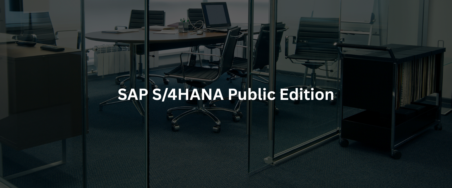 SAP S4HANA Public Edition